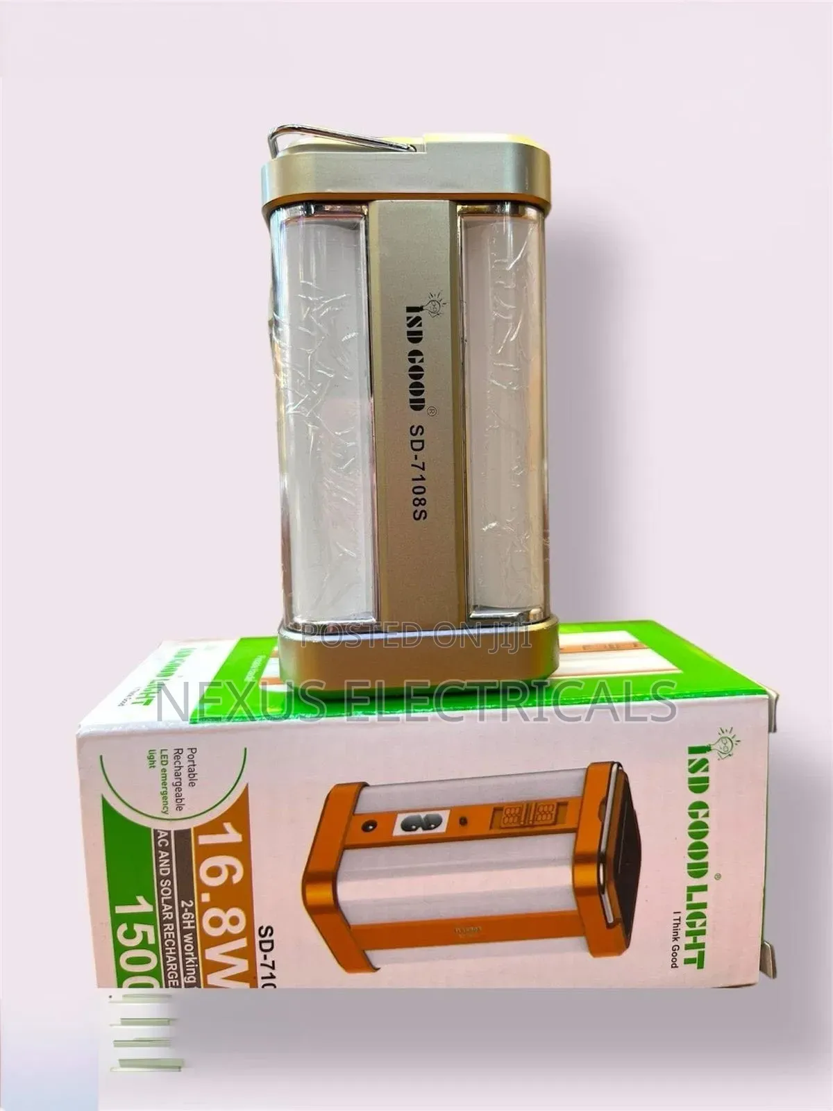 Both Rechargeable Led Ac Solar Rechargeable Light Iw-7108s