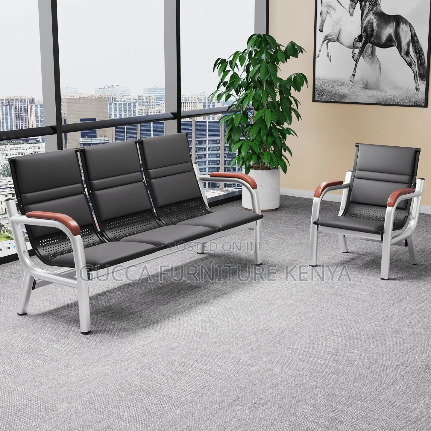Modern 5-seater Office Executive Sofa Set