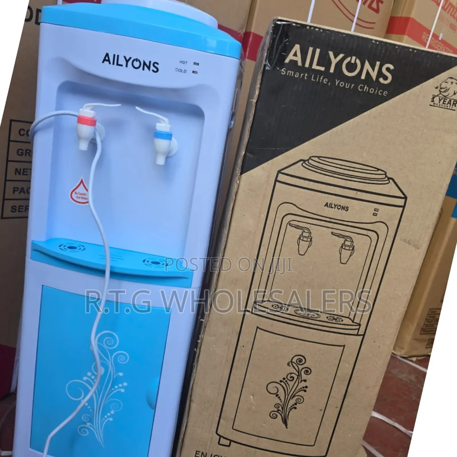 Ailyons 2 Tap Hot Cold Water Dispenser – Instant Hot Chilled Water