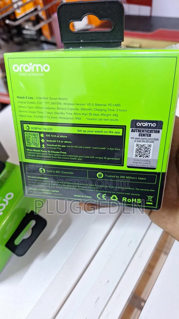 Oraimo Smart Watch 5 Lite (Osw-804) - thumbnail 2