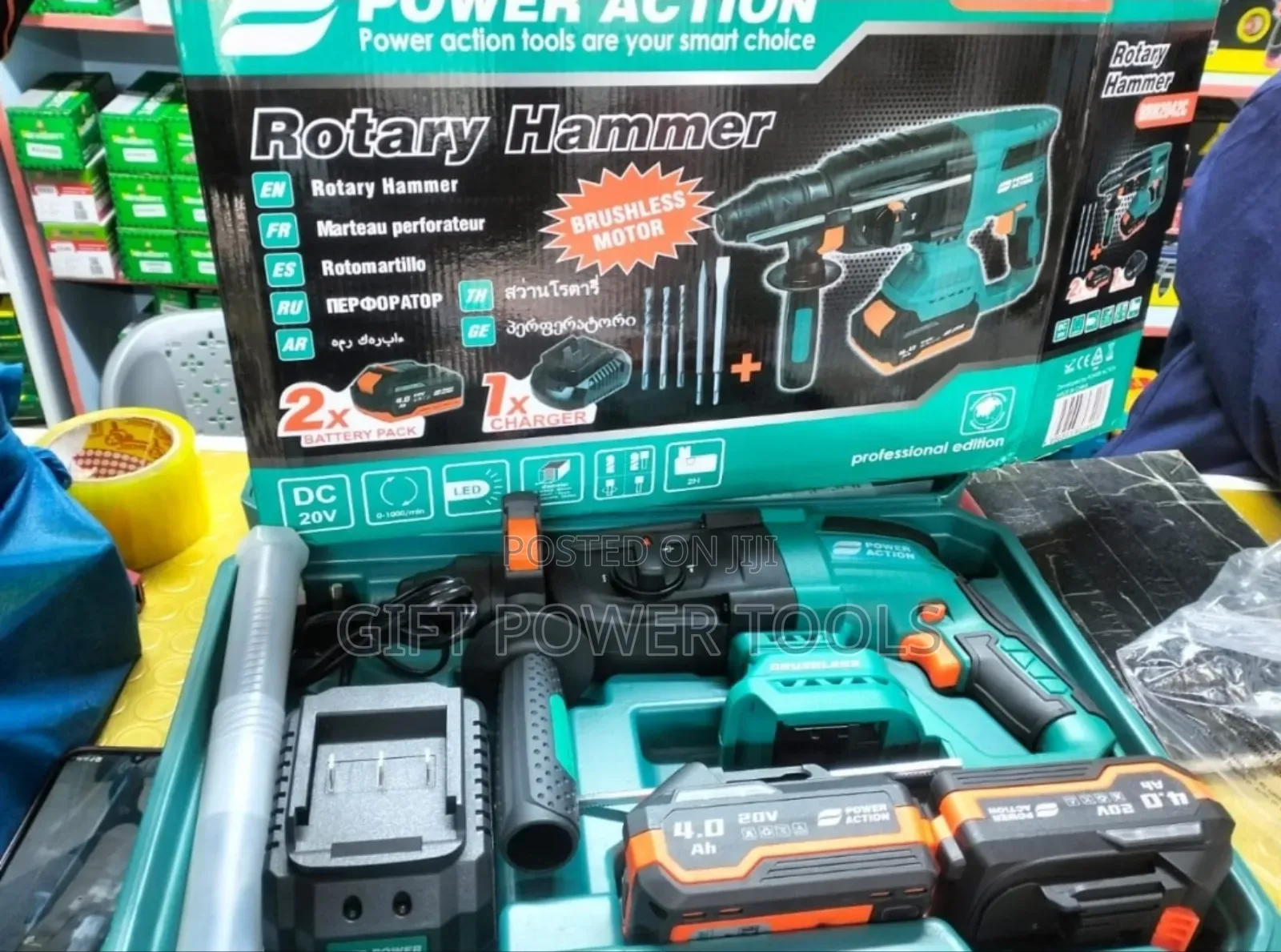 Power Action Rotary Hammer/Quality Rechargeable Rotary Hammer