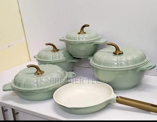 *9 PCS Usfe Pumpkin Granite Cookware Set - main view