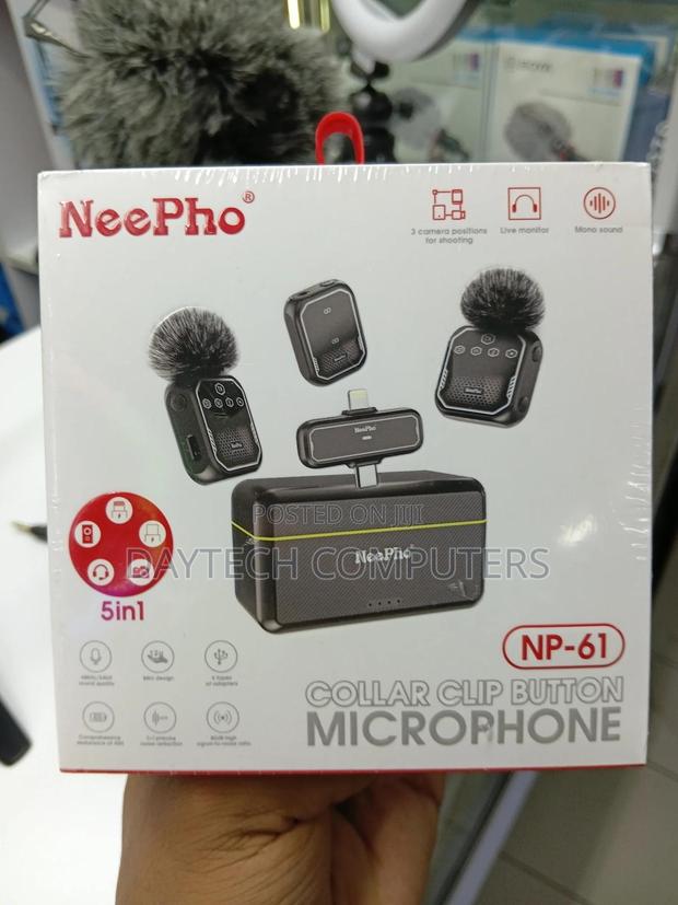 This Is a Neepho Np-61 Wireless Lavalier Microphone System. - thumbnail 2