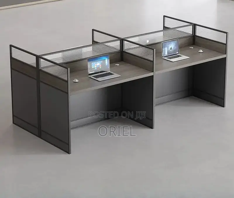 Office Workstation : 4-Way Collaborative Office Working Desk