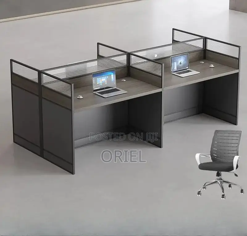 Office Workstation : 4-Way Collaborative Office Working Desk