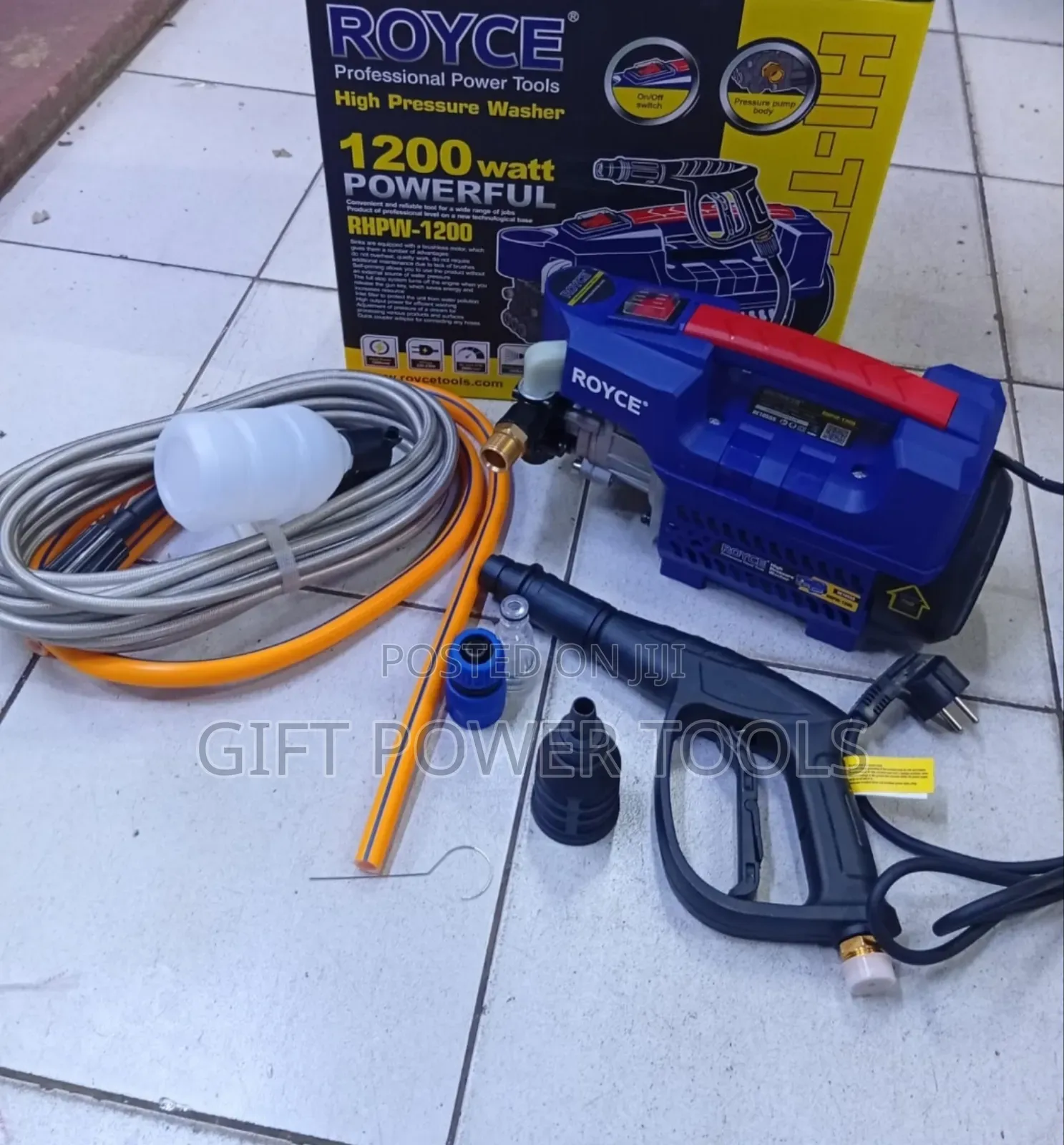 High Pressure Washer 1200watts/Royce Professional High Pressure Washer