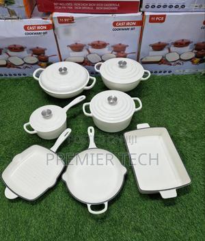 Nsfe 11 PCS Enamel *Cast Iron Cooking Pots* - thumbnail 2