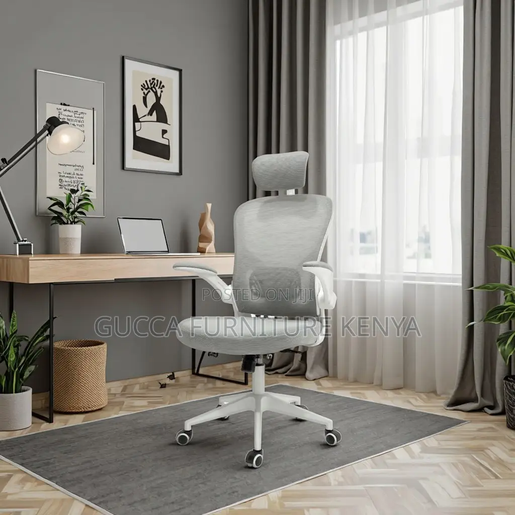 High-back Ergonomic Chair With Flip Armrest