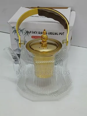 *Heat Resistant Glass Teapot With Strainer Infuser