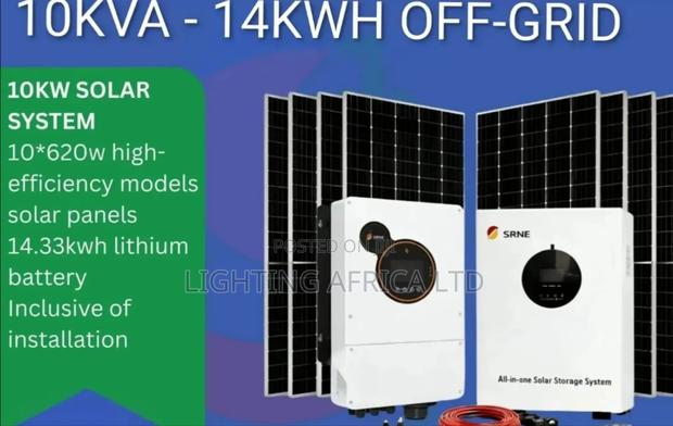 10kva Smart Hybrid - 14kwh Lithium Battery Home Off-grid Package