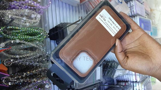 Thor Pu Leather Smooth Back Case for iPhone 15 Pro Max-Brown - thumbnail 3