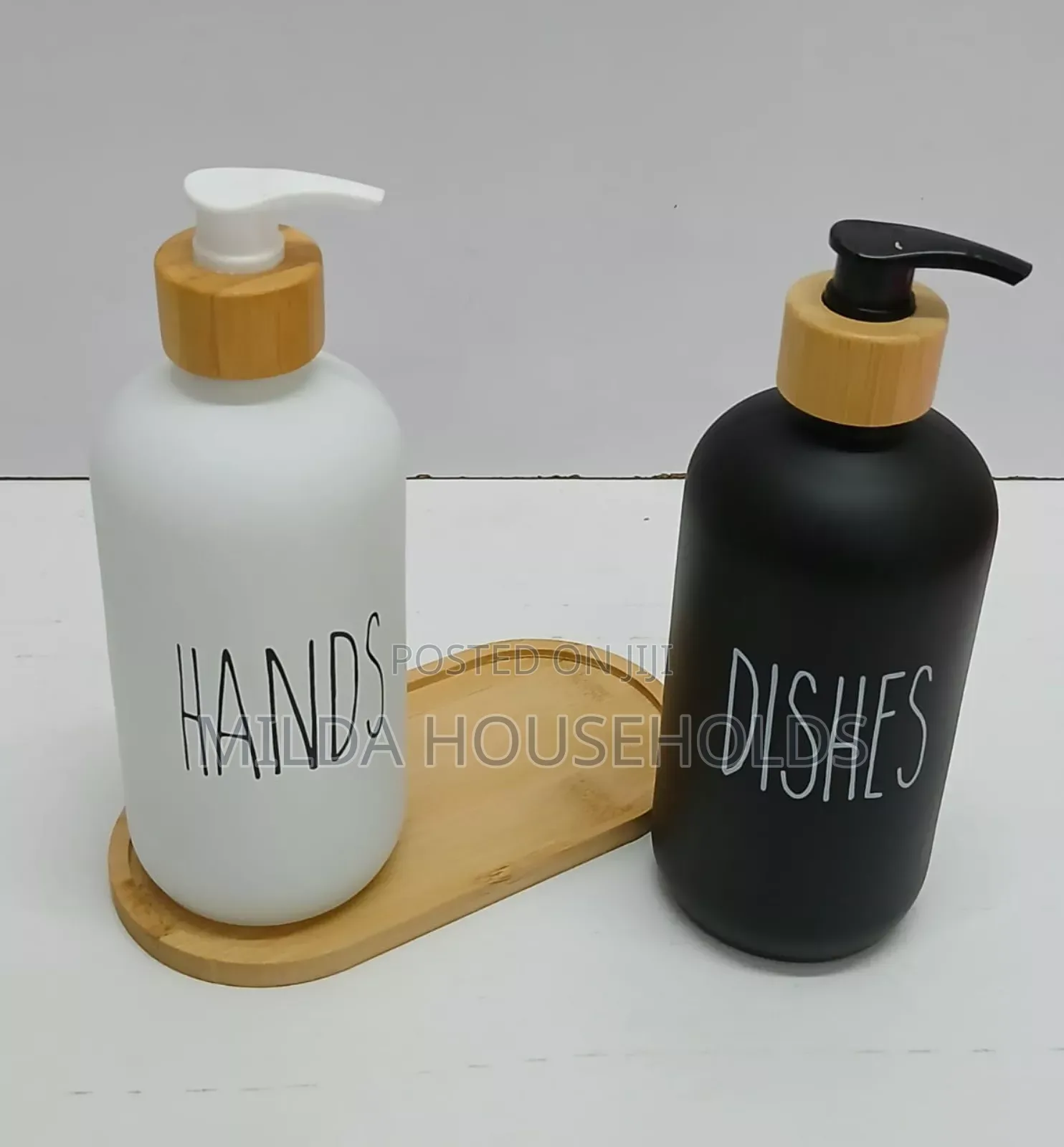 Hands and Dishes Dispenser Set With Stand
