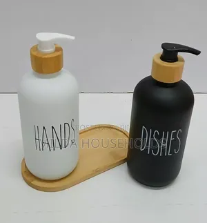 Hands and Dishes Dispenser Set With Stand