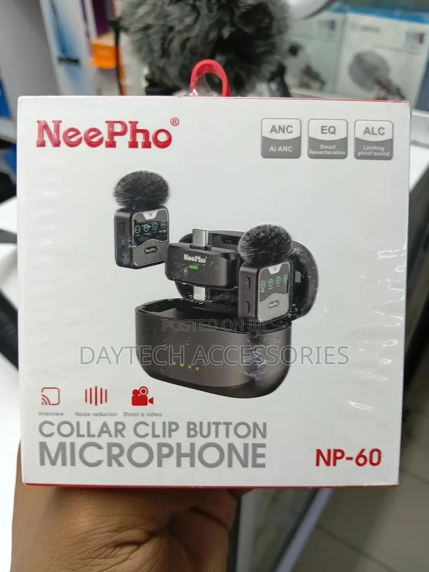 Neepho Np-60 Wireless Microphone for Type-C iPhone – Clip-on Mic