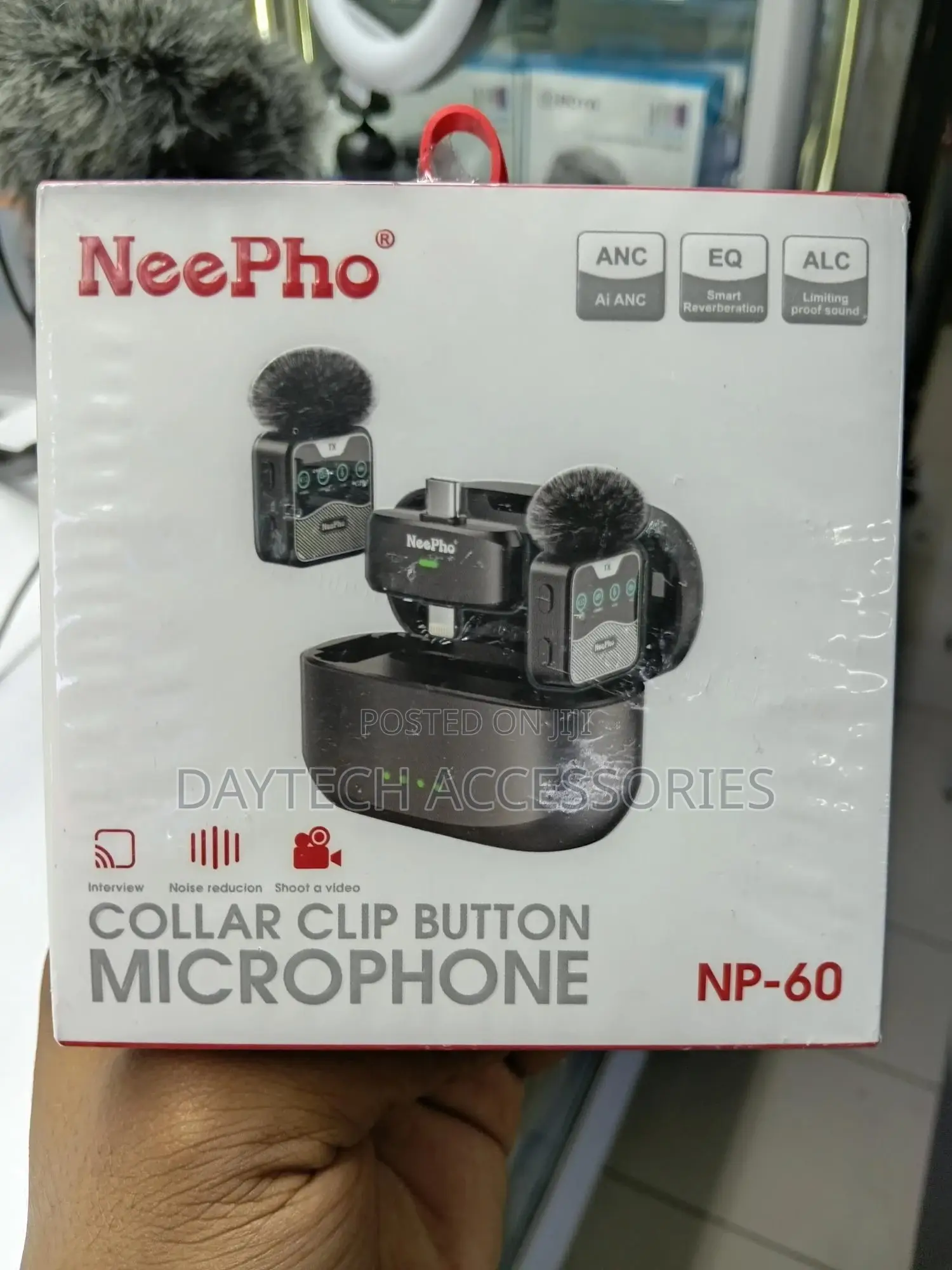 Neepho Np-60 Wireless Microphone for Type-C iPhone – Clip-on Mic