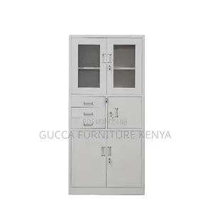 2-door White Steel Filling Office Cabinet