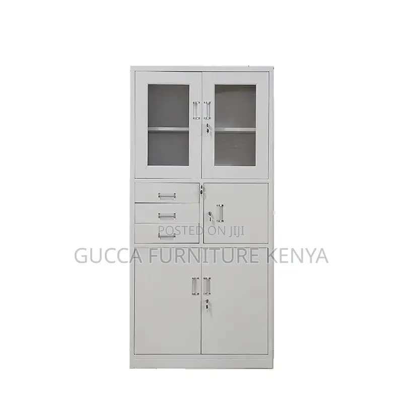 2-door White Steel Filling Office Cabinet