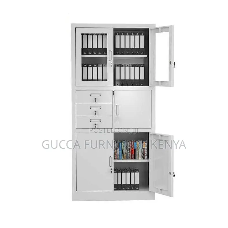 2-door White Steel Filling Office Cabinet