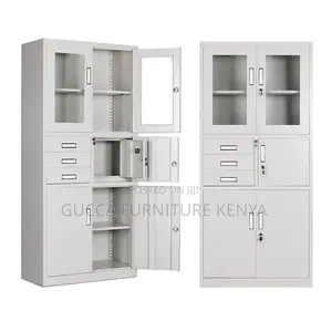 2-door White Steel Filling Office Cabinet