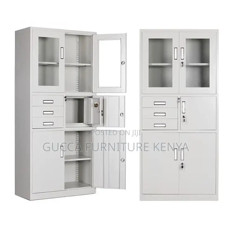 2-door White Steel Filling Office Cabinet