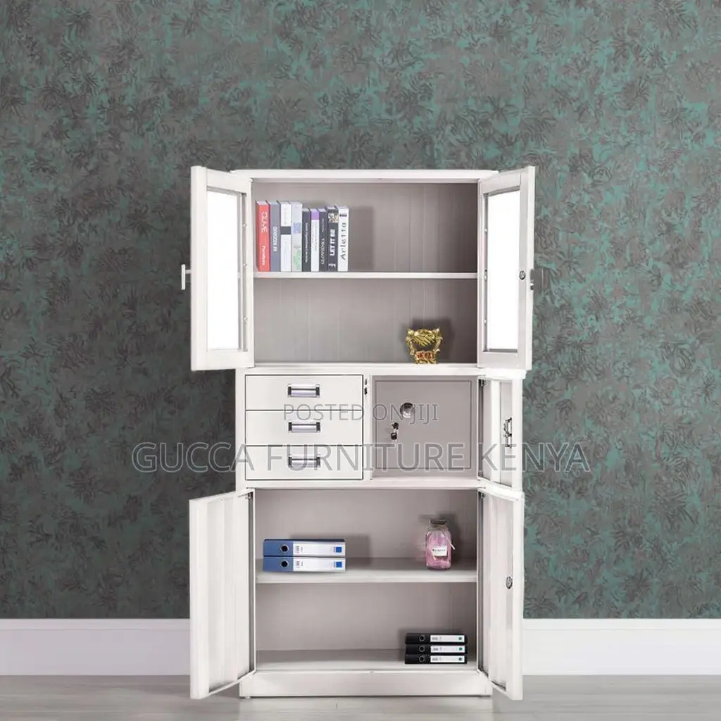 2-door White Steel Filling Office Cabinet