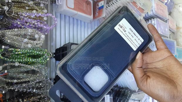 Surphy Smooth Pu Leather Back Case for iPhone 14 Pro Max -Blue - thumbnail 3