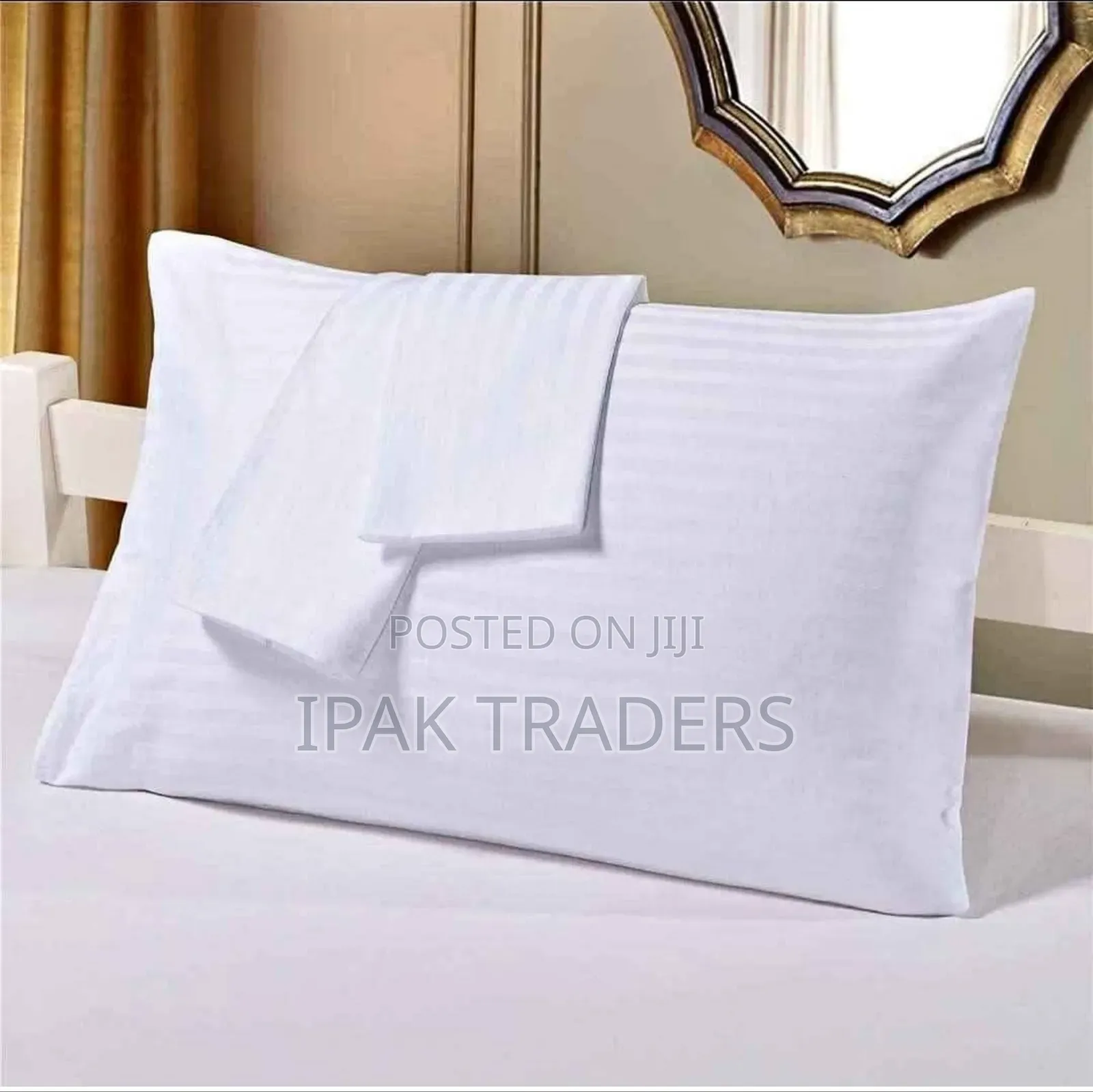 White Pillow Cases Pure Cotton a Pair