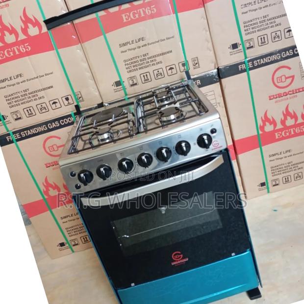 Eurochef Hybrid Free‐Standing Cooker 60×65cm – Gas Electric - main view