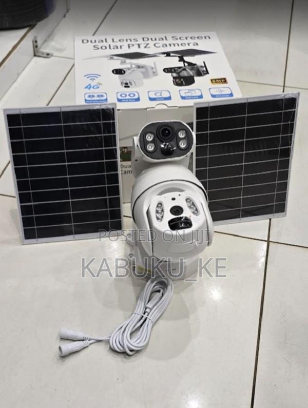 Ubox 6mp 4g Simcard Dual Lens Solar Outdoor Cctv Camera