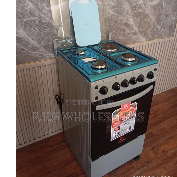 Eurochef Freestanding Hybrid Cooker W/ Hot Plate, Oven Light