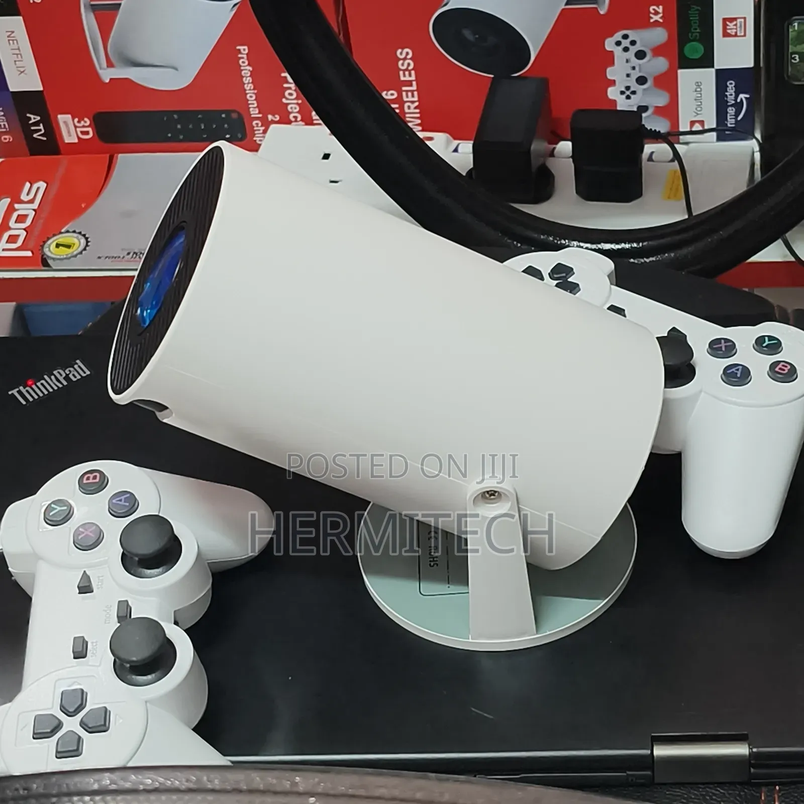 Gaming Projector With Two Gaming Consoles Video Resolution 3d Games