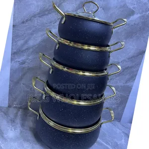 Amber 10pcs Pots Set 20-30cm – Durable Granite