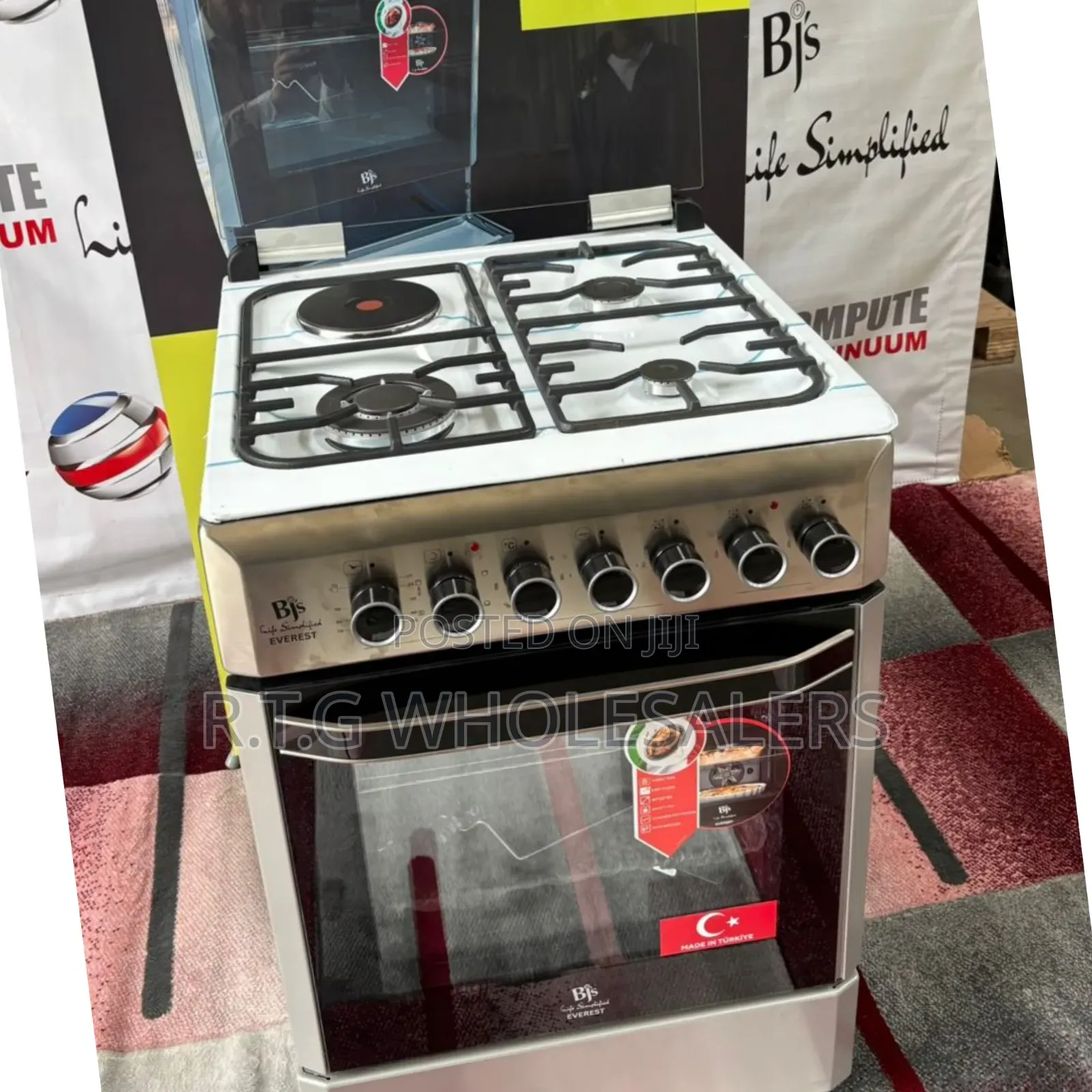 60×60 Everest Inox Premium Cooker With Rotisserie