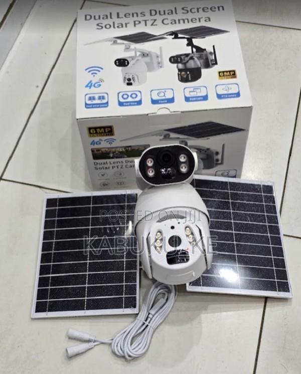 6mp Ubox Outdoor Solar Powered Security Camera, 6mp Dual Lens Camera