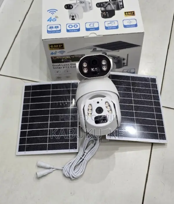 Ubox 6mp Dual Lens 4g Solar Ptz Camera With Audio And Color Night