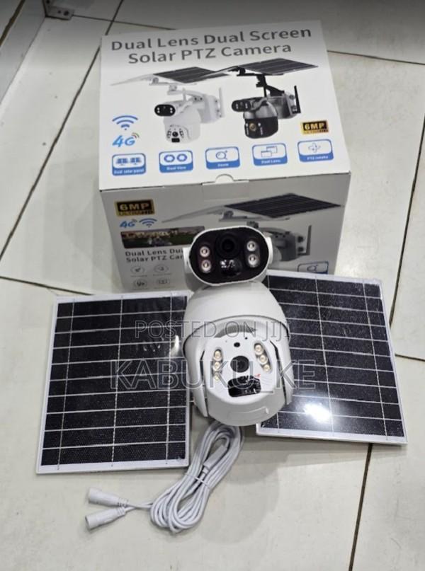 4g Solar Powered Outdoor Wireless Cctv Camera With Simcard Slot-6mp Hd