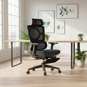 Executive Office Ergonomic Chair With Footrest