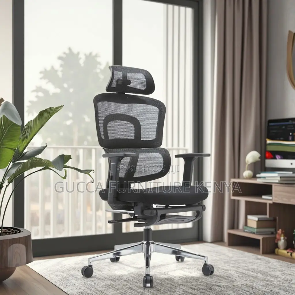 Executive Office Ergonomic Chair With Footrest