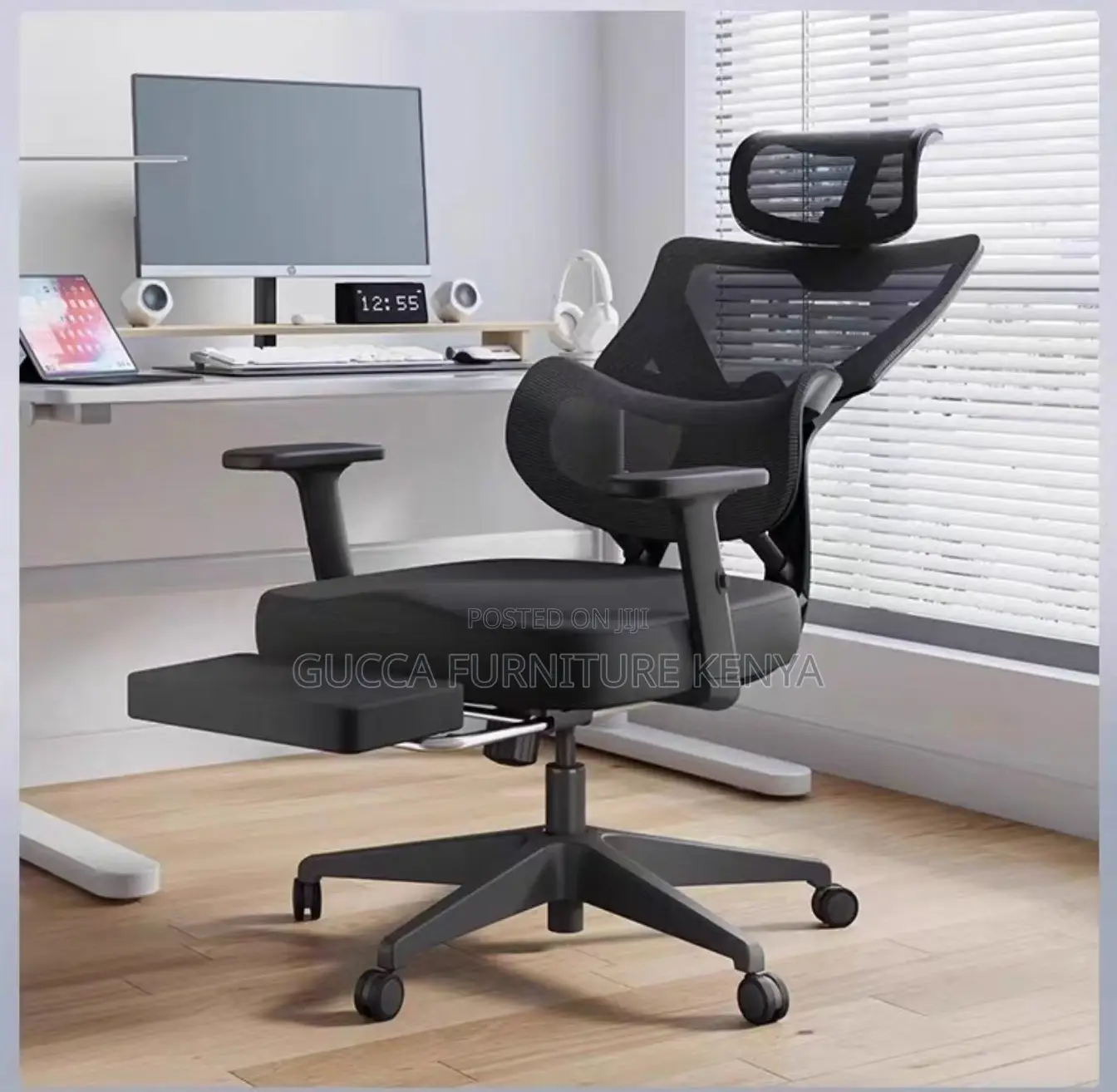 Executive Office Ergonomic Chair With Footrest