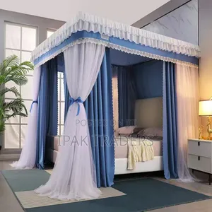  Canopy 4 Stand
 Decorated With a High Quality Bed Curtain