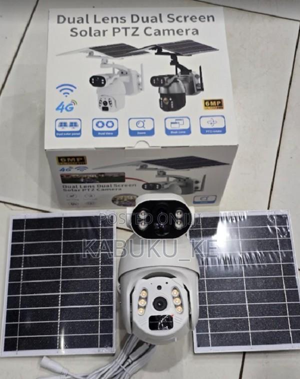 Ubox 6mp Dual Lens 4g Sim Card Solar Cctv Camera