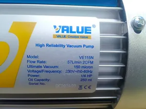 Brand New High Efficiency Value 1/4 Hp Vacuum Pump Mo
