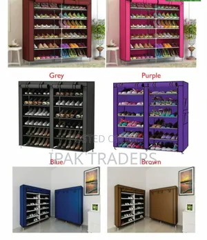  *Double Shoerack* 
36 Pairs
 *Size;* 118x30x120cm