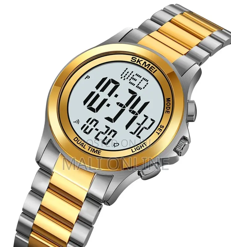 Skmei 2271 Digital Dual Time Men Watch Stainless Steel Led Display
