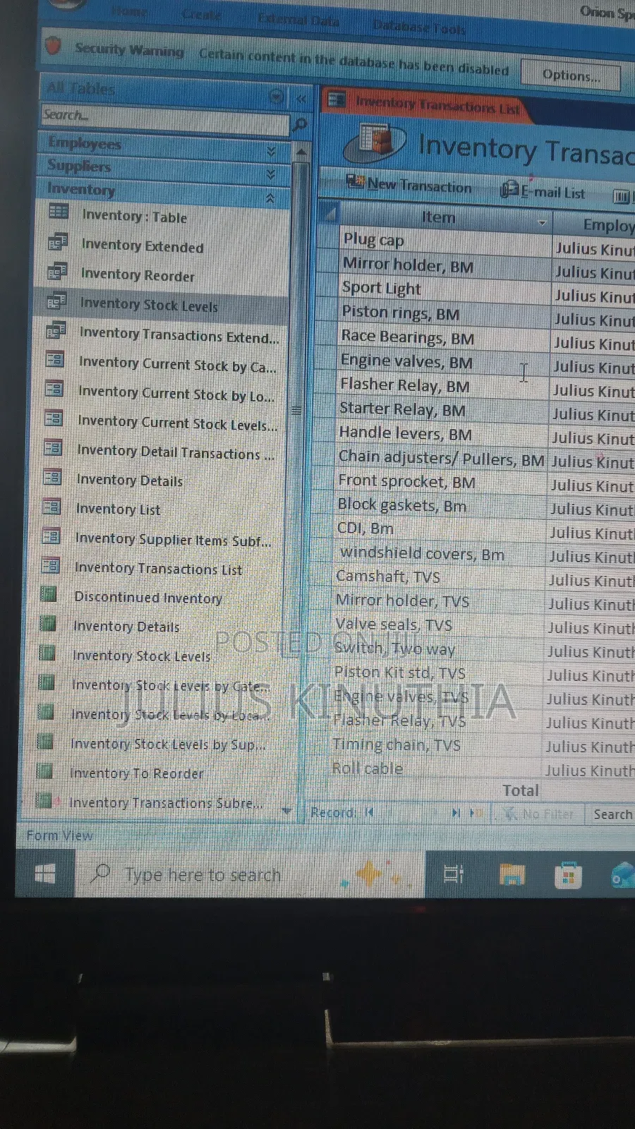 Tailoring Inventory Management Software