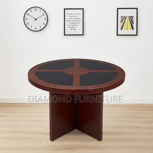 1.2m Round Conference Table 4 Seater | Modern Office Meeting Table |