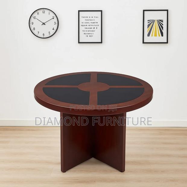 1.2m Round Conference Table 4 Seater | Modern Office Meeting Table |