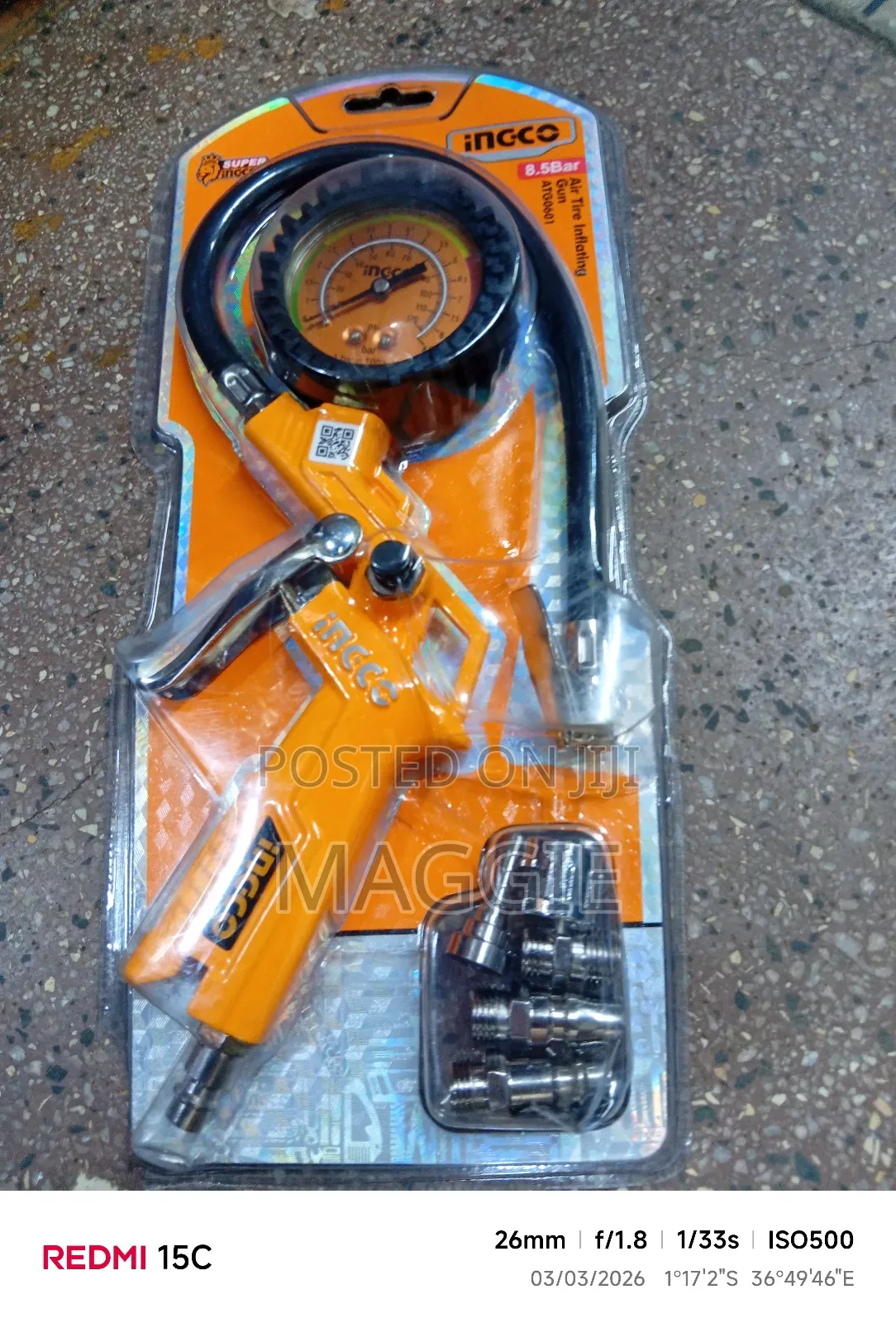 Air Tire Inflating Gun