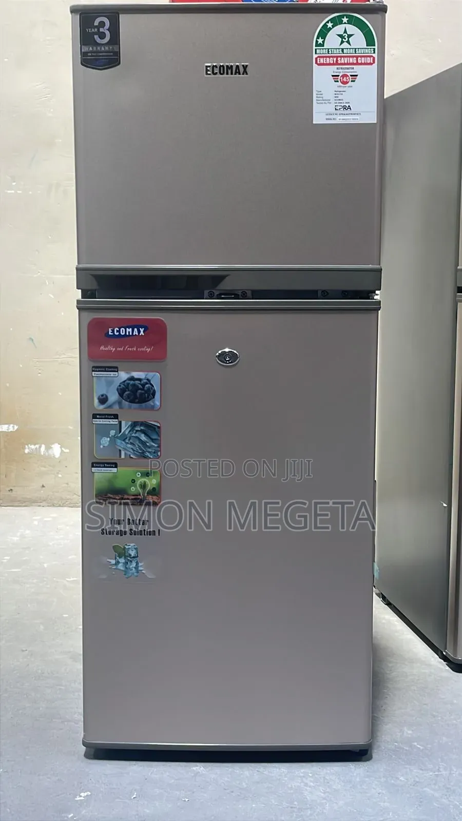 Double Door Fridge Ecomax 118 Litres Brand New