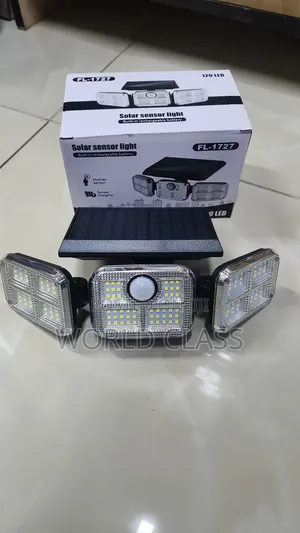 3 Head Solar Sensor Wall Light